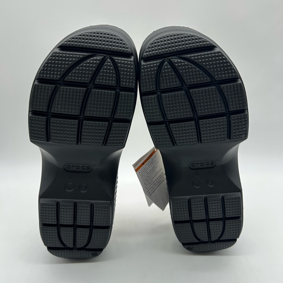 Crocs Platform Sandals Women’s 9 White Black Chunky Fisherman Style NWT - Picture 12 of 12